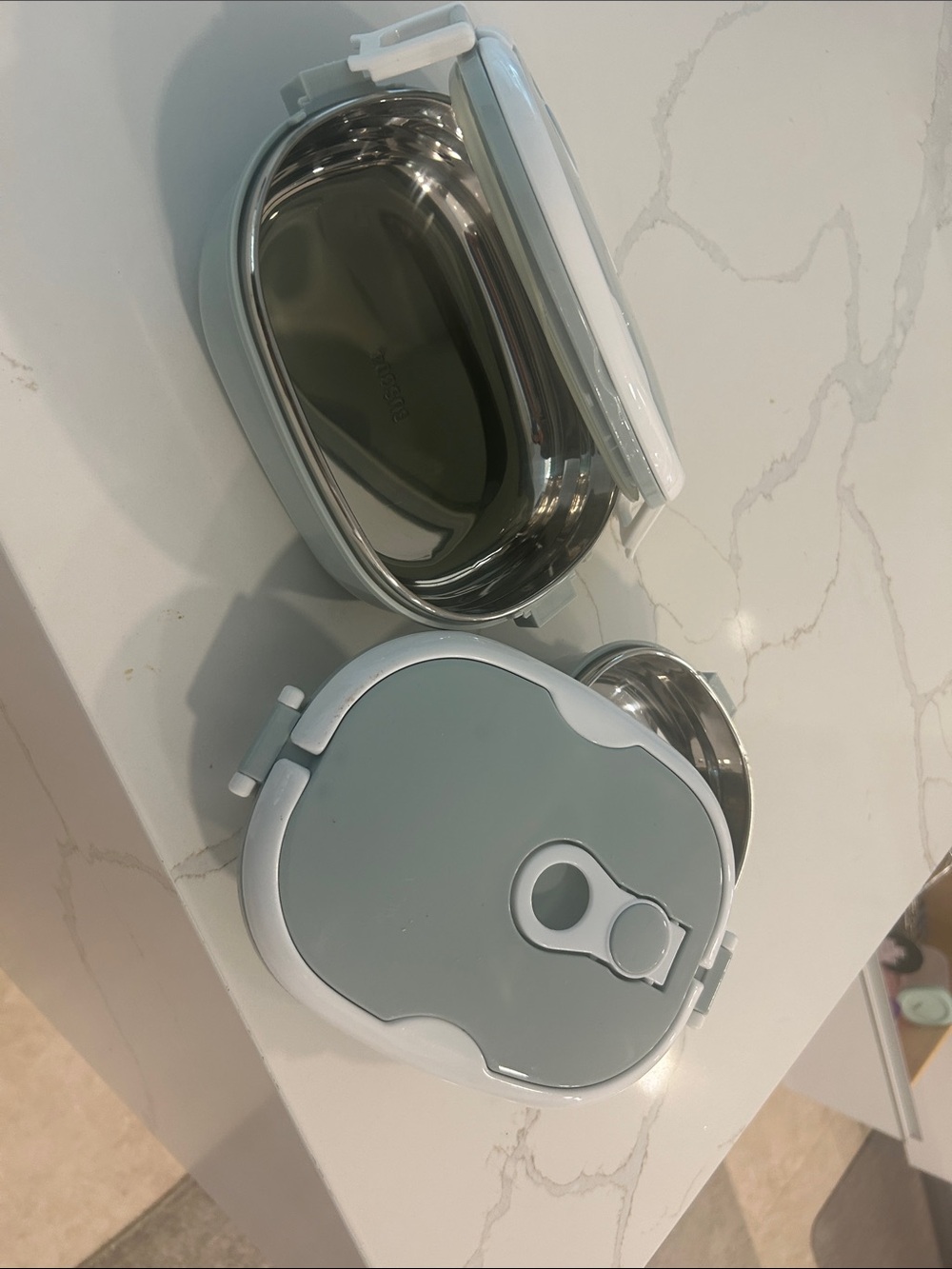 2 Stainless Steel Insulated Lunch Boxs with Lids